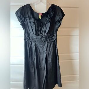 Downeast black dress with roses